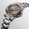 Longines HydroConquest 39mm grå automatisk stålklocka L3.780.3.78.6