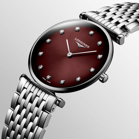 Longines La Grande Classique 29 mm Bordeaux Quartz Steel Watch L4.512.4.91.6