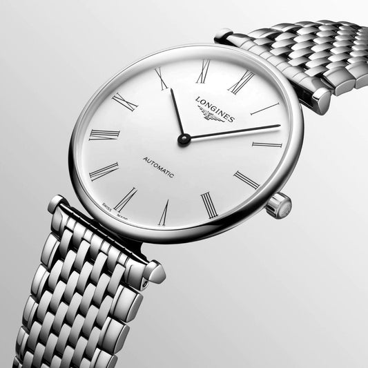 Longines Le Grande Classique 38mm Vit Automatisk Stålklocka L4.918.4.11.6