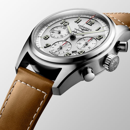 Longines Spirit 42mm Silver Automatic Steel Watch L3.820.4.73.2