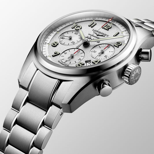 Longines Spirit 42mm Silver Automatic Steel Watch L3.820.4.73.6