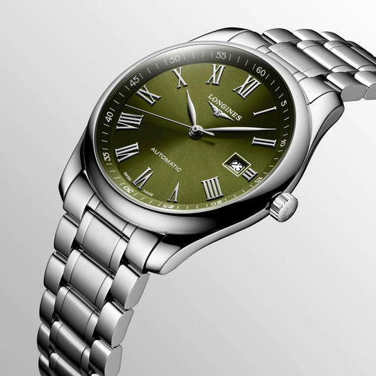Longines Master Collection 40mm Grön Automatisk Stålklocka L2.793.4.09.6
