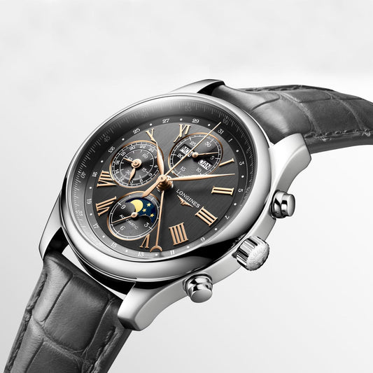 Longines Master Collection 42mm Antracit Automatisk Stålklocka L2.773.4.61.2