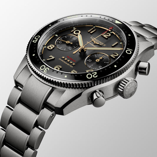 Longines Spirit Flyback 42mm Antracit Automatisk Titanklocka L3.821.1.53.6