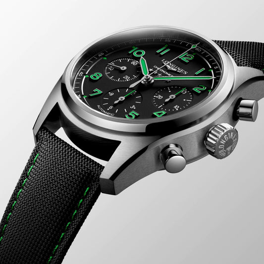 Longines Spirit Pioneer Edition 42mm svart automatisk titanklocka L3.829.1.53.2