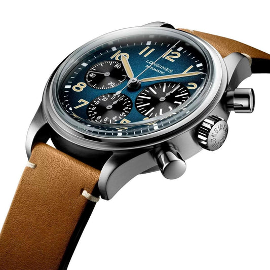 Longines klocka Longines Avigation BigEye 41mm bensin automatisk kronograf titan L2.816.1.93.2