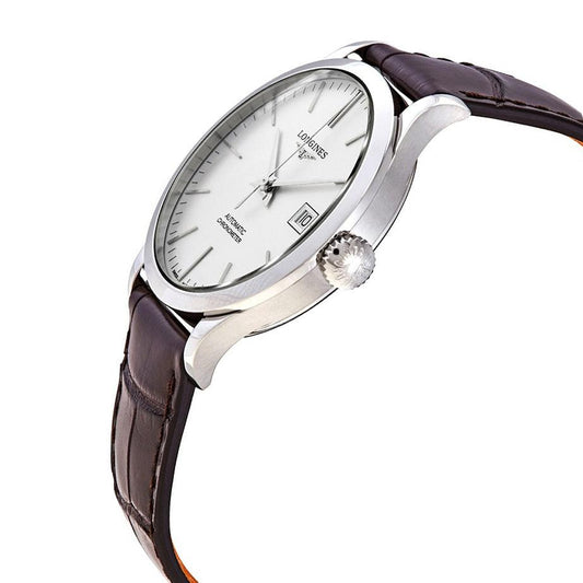 Longines Record Collection 38.5mm automatisk stål herrklocka L2.820.4.72.2