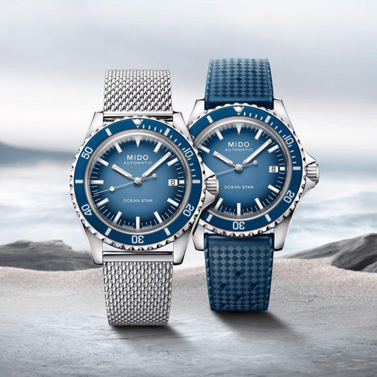 Mido Ocean Star Tribute Special Edition 40 mm blå automatisk stålklocka M026.807.11.041.01