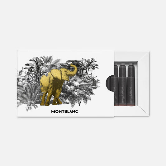 Montblanc-bläck i patroner Meisterstück Jorden runt på 80 dagar brun 130291
