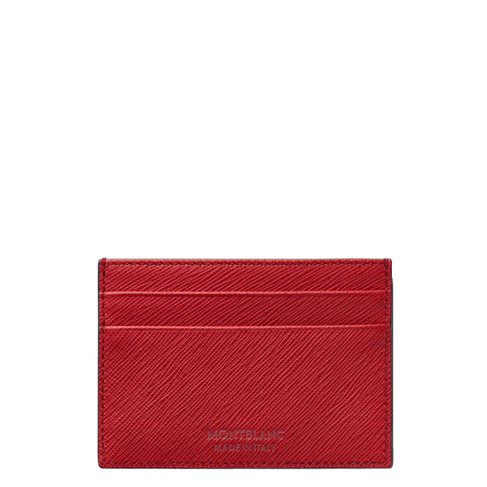 Montblanc Sartorial 5-kupig korthållare röd 130831