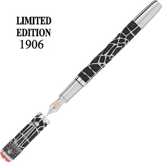 Montblanc reservoarpenna Heritage Rouge Et Noir Spider Metamorphosis Begränsad upplaga 1906 spets M 117849