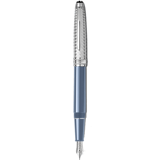 Montblanc Meisterstück Glacier Doué reservoarpenna blå spets M 129403