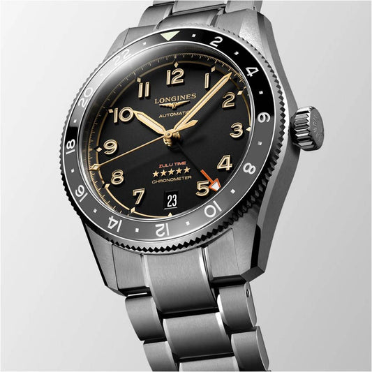 Longines Spirit Zulu Time 39mm Antracit Automatisk Titanklocka L3.802.1.53.6