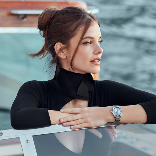 Longines Conquest 34mm blå automatisk stålklocka L3.430.4.92.6