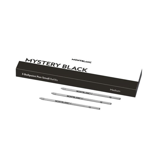 Montblanc 3 små refills till Mystery Black kulspetspenna 128222