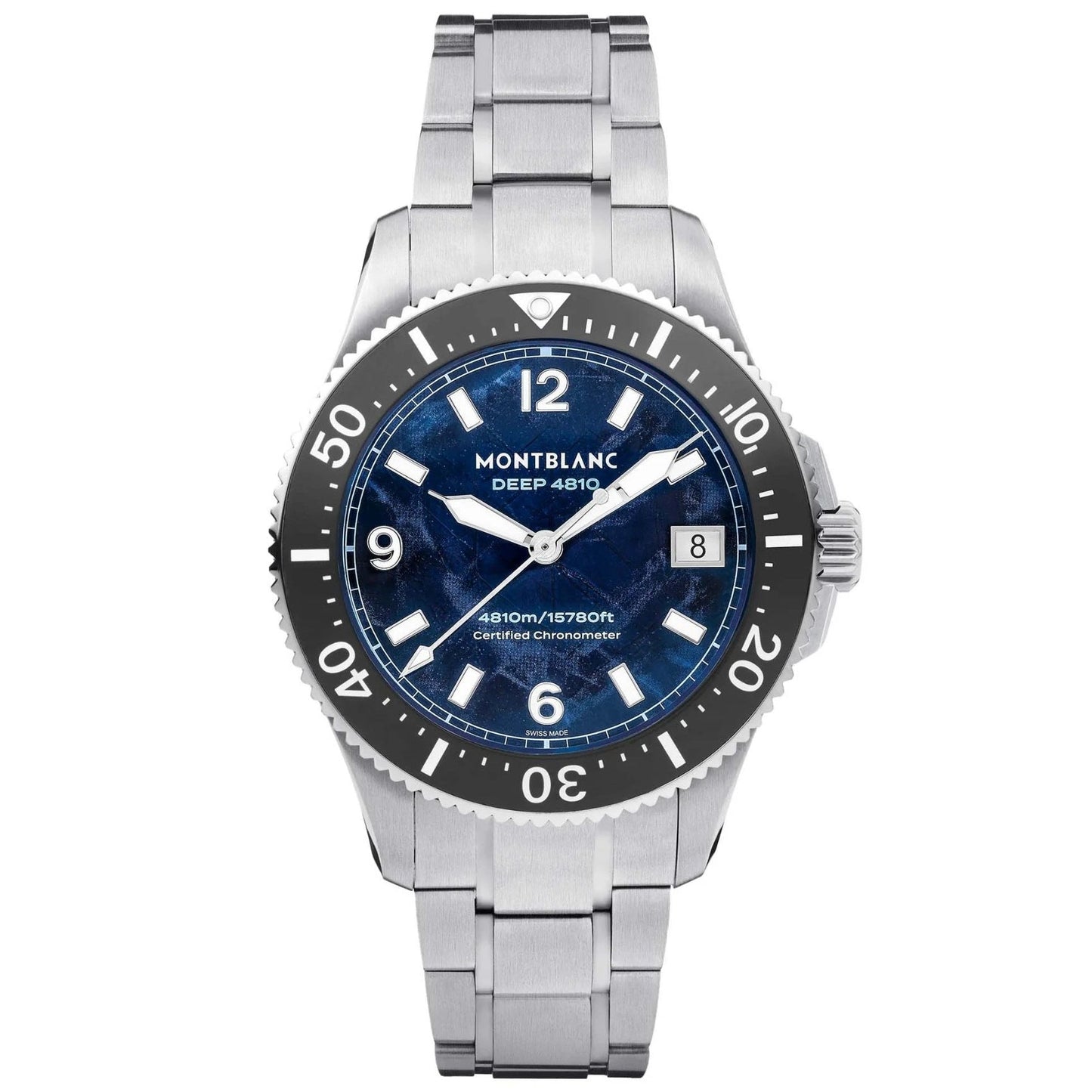 Montblanc Iced Sea 0 Oxygen Deep 4810 43mm Blå Automatisk Titanklocka 135634