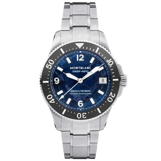 Montblanc Iced Sea 0 Oxygen Deep 4810 43mm Blå Automatisk Titanklocka 135634