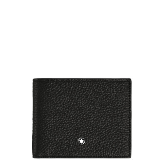 Montblanc Plånbok med Myntfodral 4 Fack Svart 220217