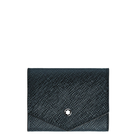 Montblanc Sartorial Myntväska i Blå Tweed 220348