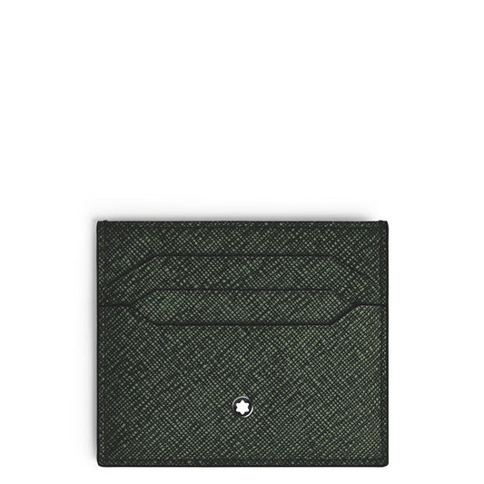 Montblanc 6-ficks korthållare i tweed, kaki 220390