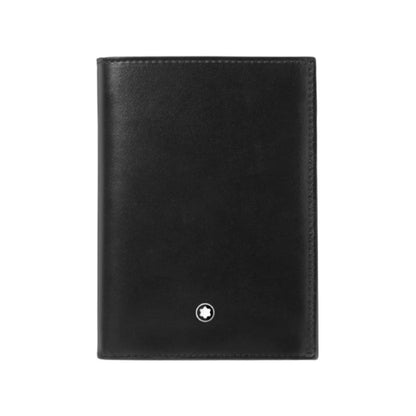 Montblanc portafoglio 7 scomparti e porta documento d'identità Meisterstück nero 198380