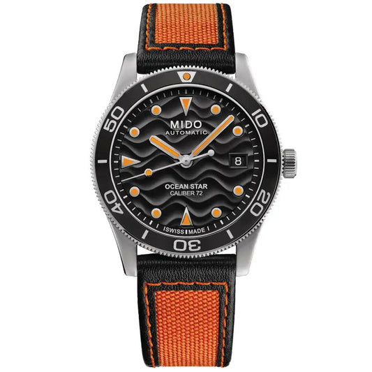 Mido Ocean Star 39 39mm svart automatisk stålklocka M026.907.17.051.00