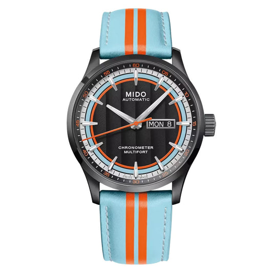 Mido Multifort Chronometer 1 Racer 42mm Svart Automatisk Stål Svart PVD-finish M038.431.36.051.00