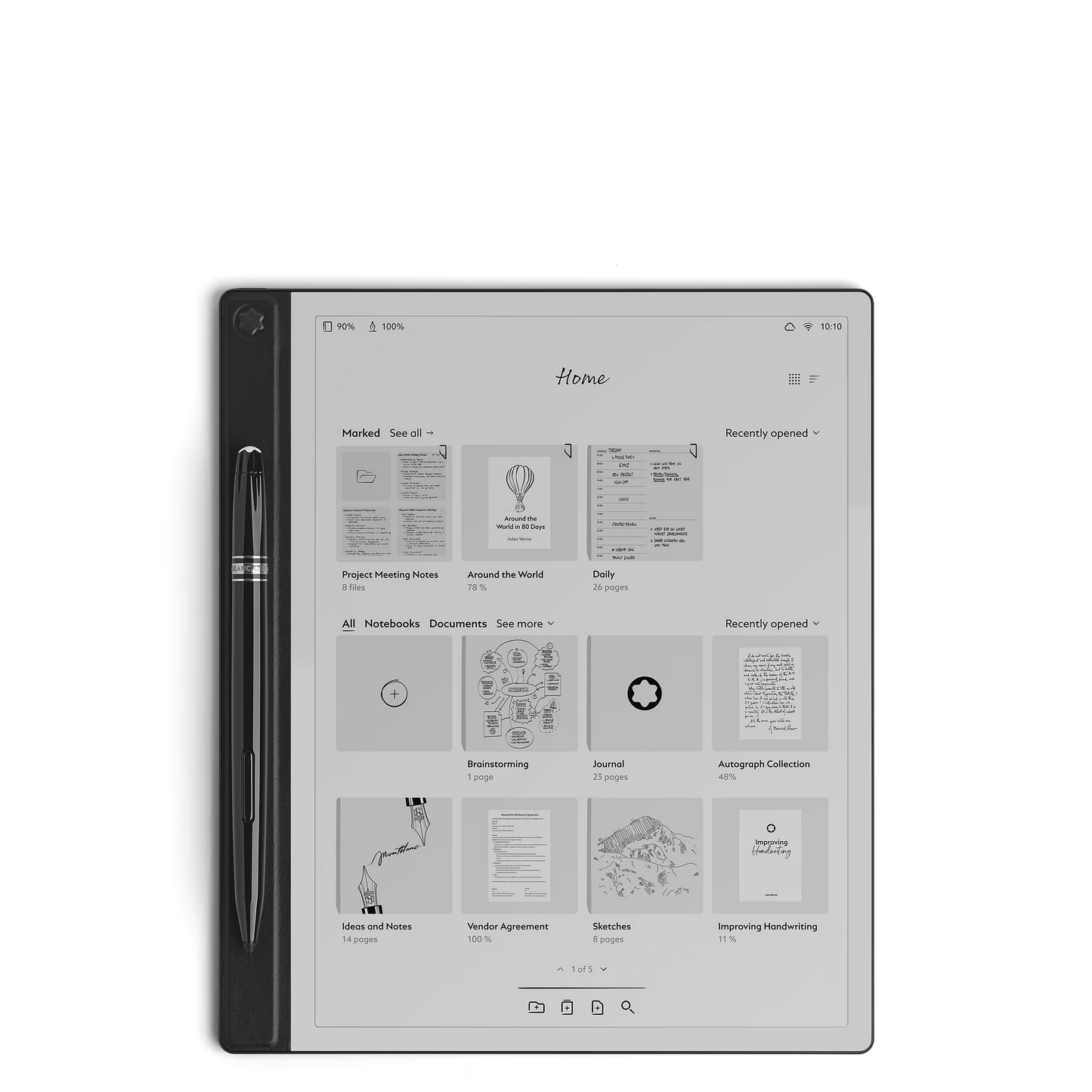 Montblanc digitalpapper svart 135010