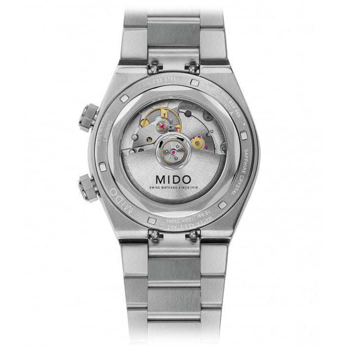 Mido Multifort 8 Two Crowns 38,4 x 40 mm grå automatisk stålklocka M047.507.11.081.00