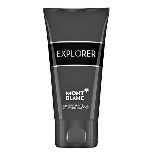 Montblanc explorer gel douche integral 150ml in confezione nera elegante con dettagli argento irresistibile richiamo all’avventura