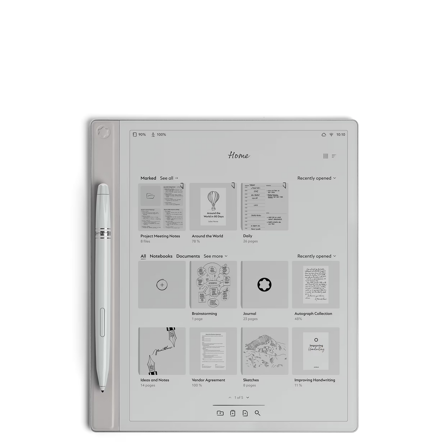 Montblanc Digitalpapper silver 135012