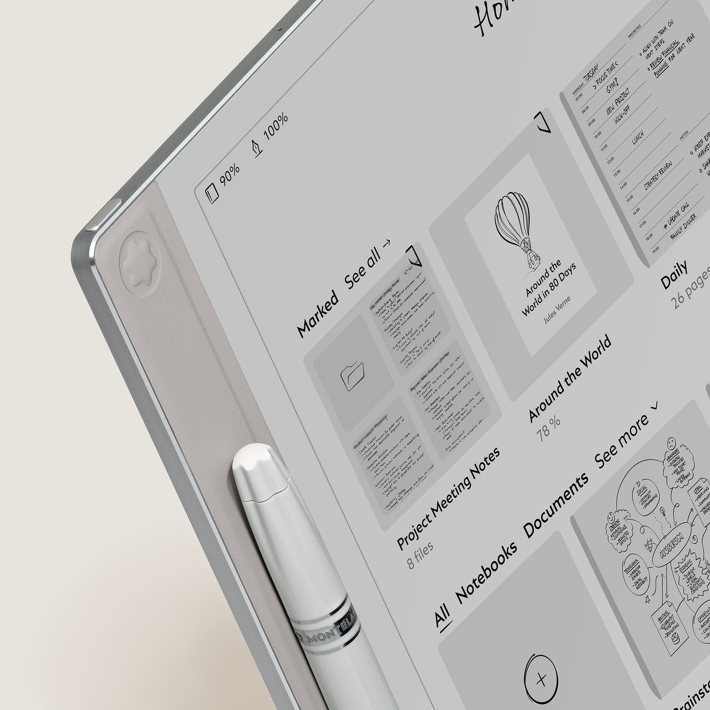 Montblanc Digitalpapper silver 135012