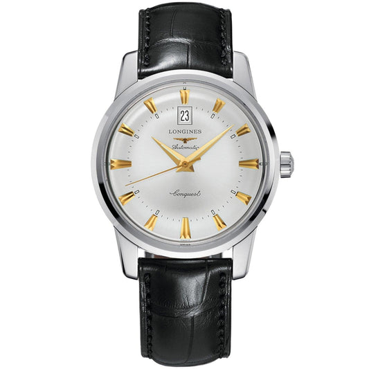 Longines Conquest Heritage 40mm Silver Automatic Steel Watch L1.645.4.75.4