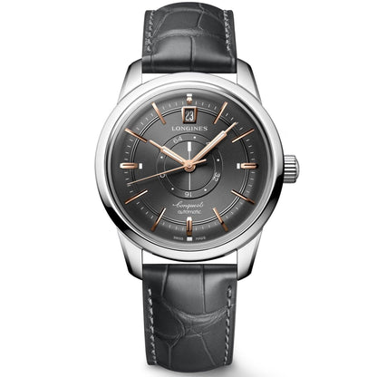 Longines Conquest Heritage Central Power Reserve 38mm Antracit Automatisk Stålklocka L1.648.4.62.2