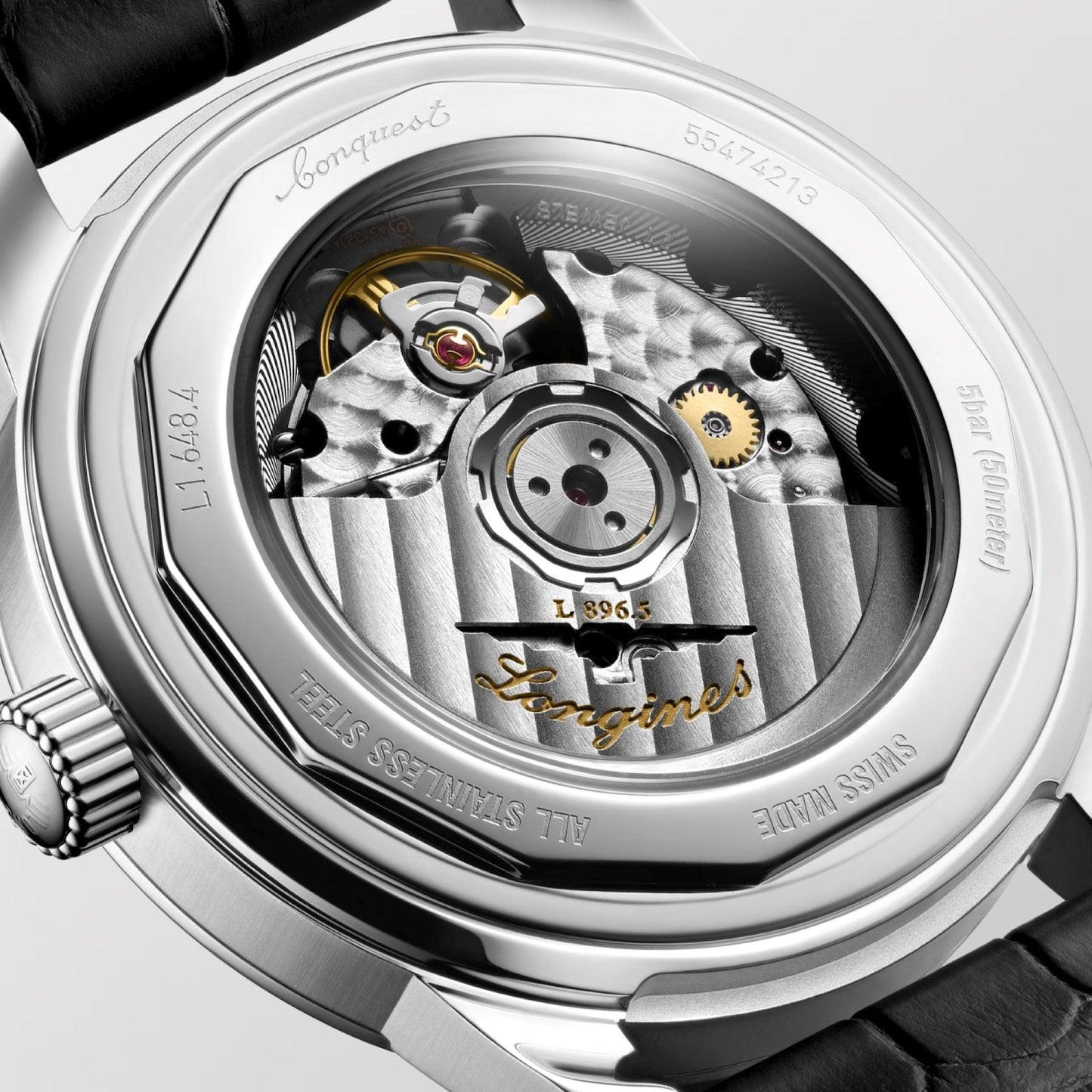 Longines Conquest Heritage Central Power Reserve 38mm Antracit Automatisk Stålklocka L1.648.4.62.2