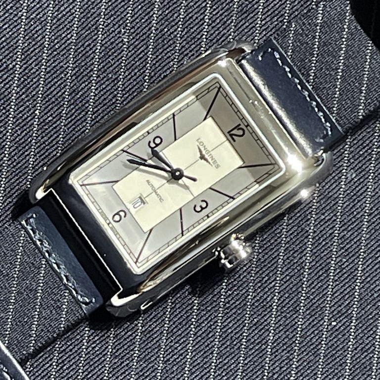 Longines orologio Dolcevita 27x43mm argento automatico acciaio L5.757.4.73.8