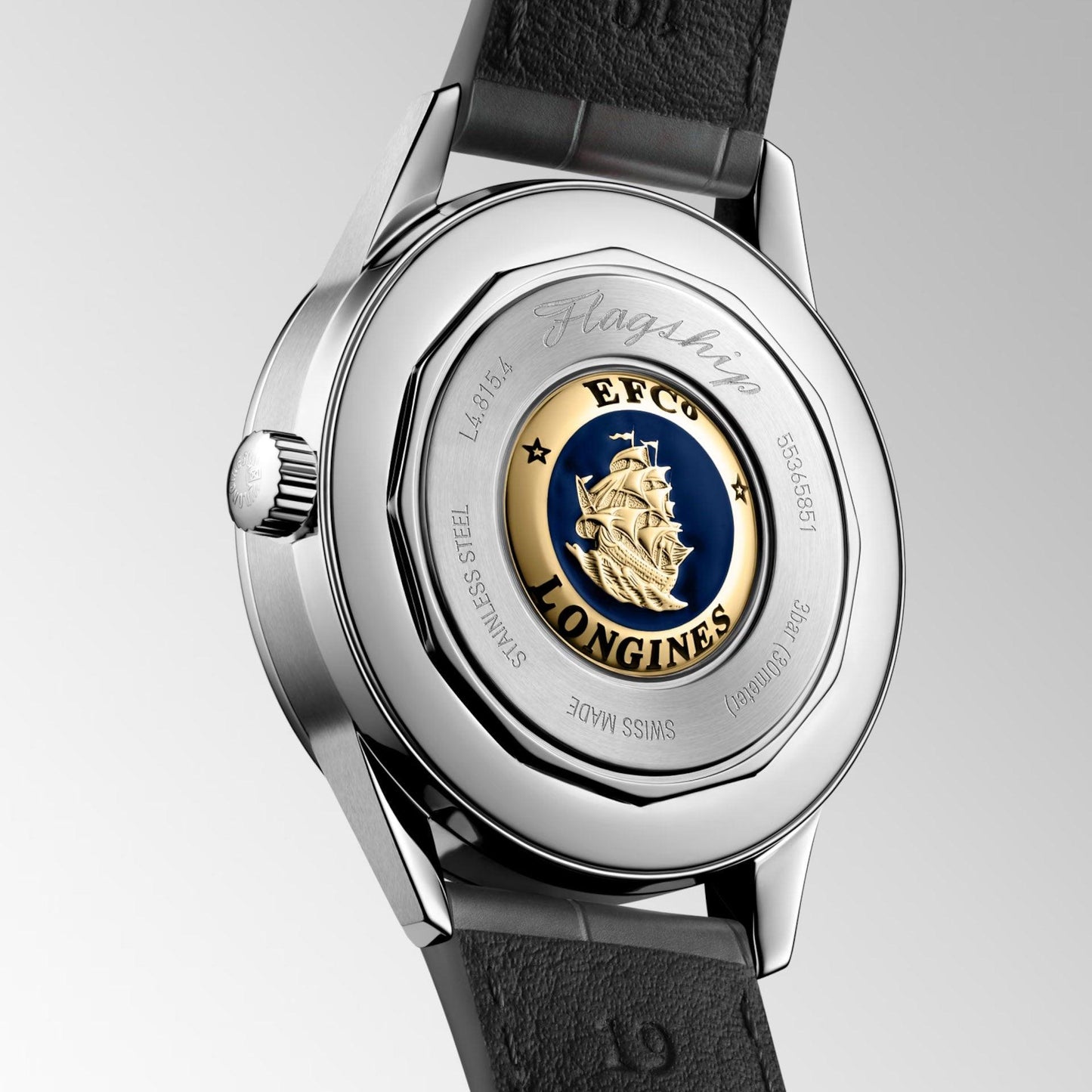 Longines orologio Flagship Heritage Moonphase 38,5 mm argento automatico acciaio L4.815.4.72.2