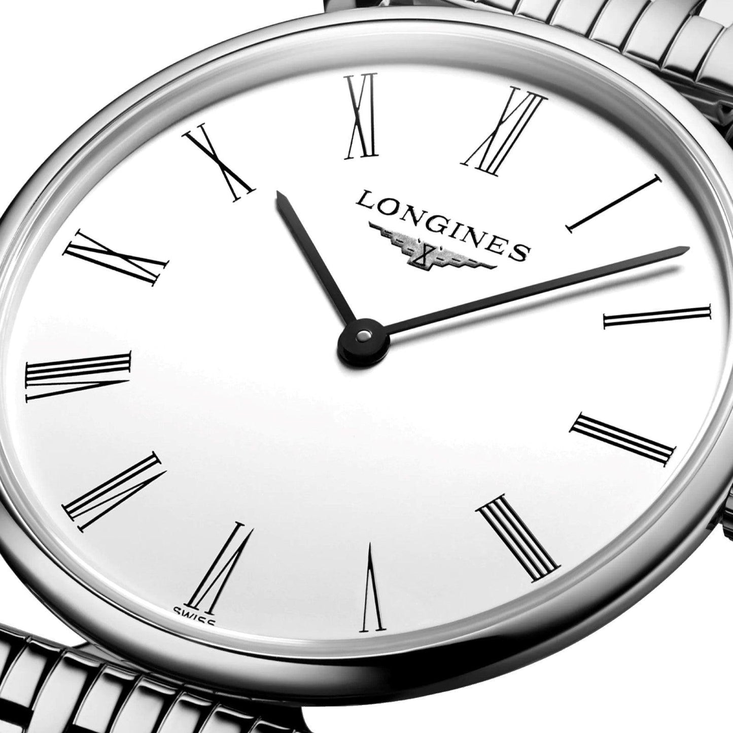 Longines La Grande Classique 29 mm vit kvartsstålklocka L4.512.4.11.6