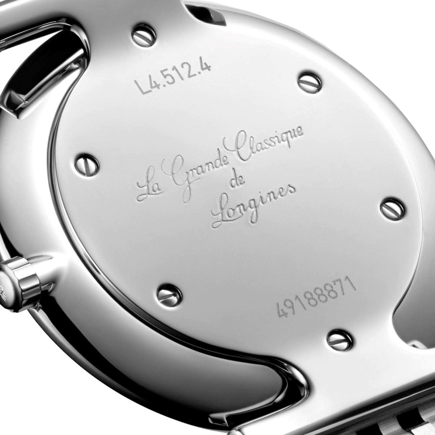 Longines La Grande Classique 29 mm vit kvartsstålklocka L4.512.4.11.6