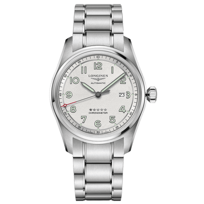 Longines Spirit 42mm Silver Automatic Steel Watch L3.811.4.73.6