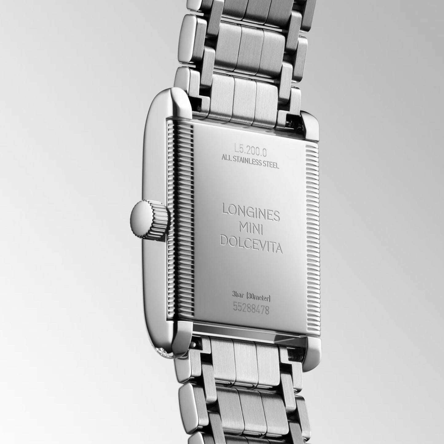 Longines Mini Dolcevita klocka 21.5x29mm silver diamanter kvarts stål L5.200.0.75.6