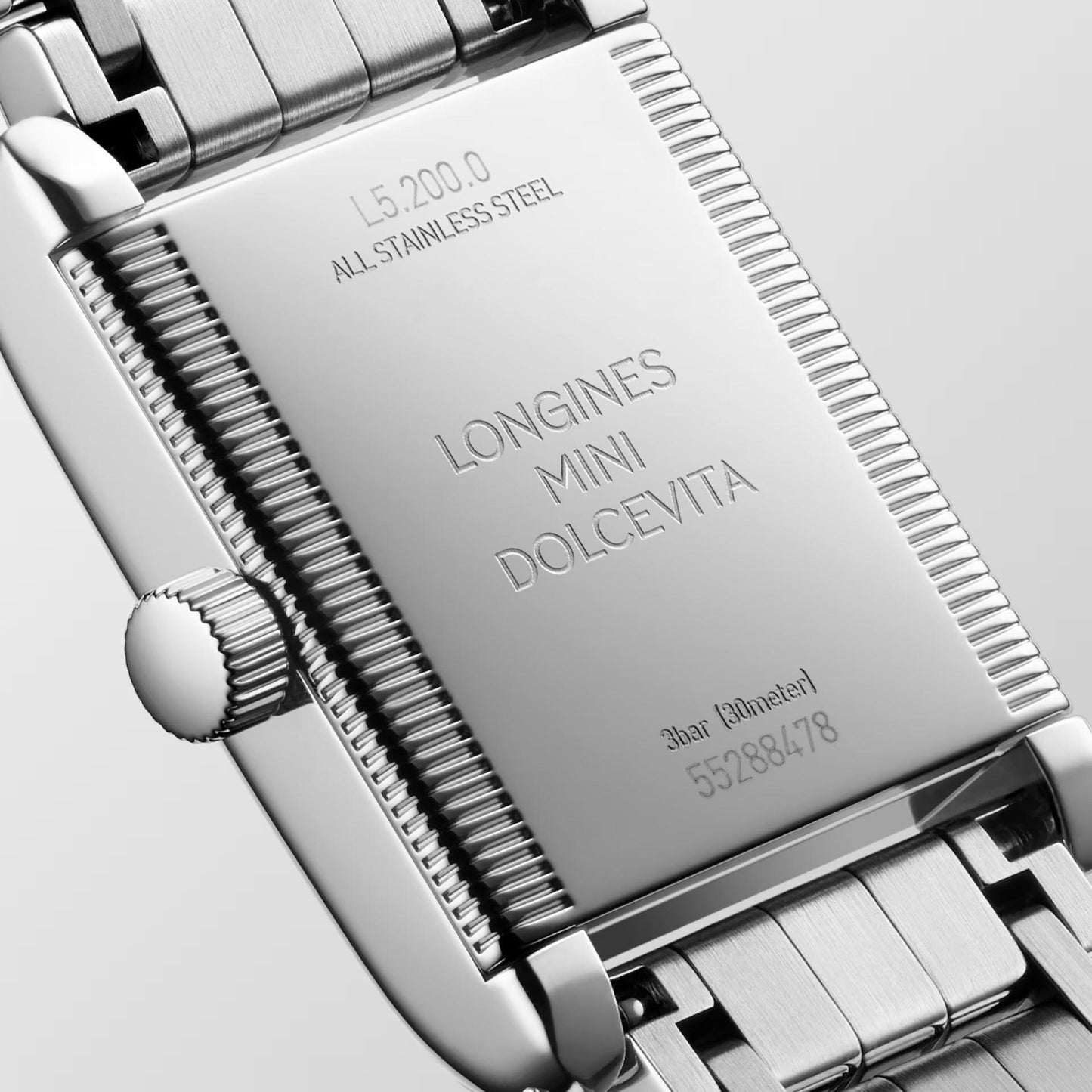 Longines Mini Dolcevita klocka 21.5x29mm silver diamanter kvarts stål L5.200.0.75.6
