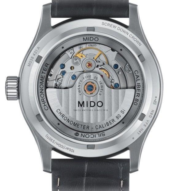 Mido Multifort Chronometer 1 COSC 42mm Vit automatisk stålklocka M038.431.16.031.00