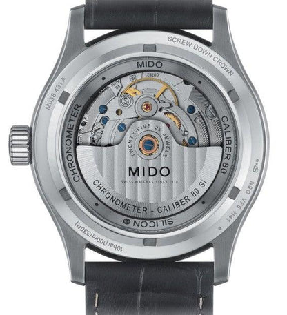 Mido Multifort Chronometer 1 COSC 42mm Vit automatisk stålklocka M038.431.16.031.00