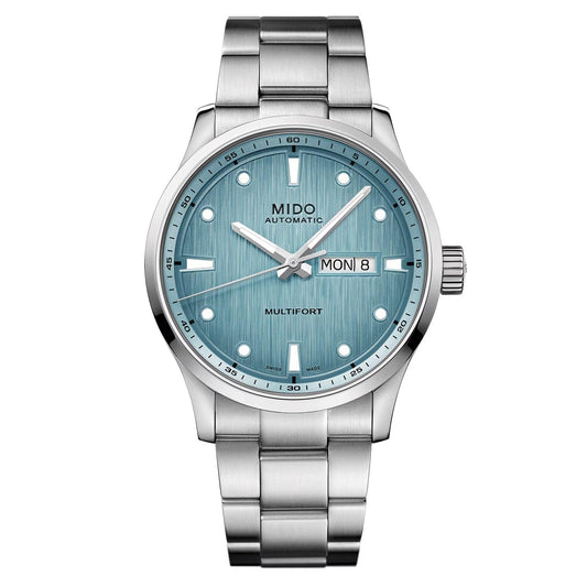 Mido Multifort M Freeze 42mm Turkos automatisk stålklocka M038.430.11.041.00