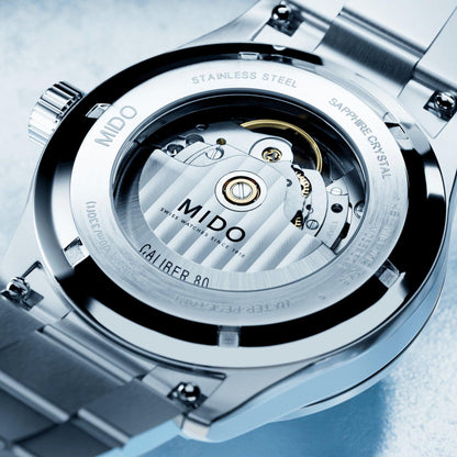 Mido Multifort M Freeze 42mm Turkos automatisk stålklocka M038.430.11.041.00