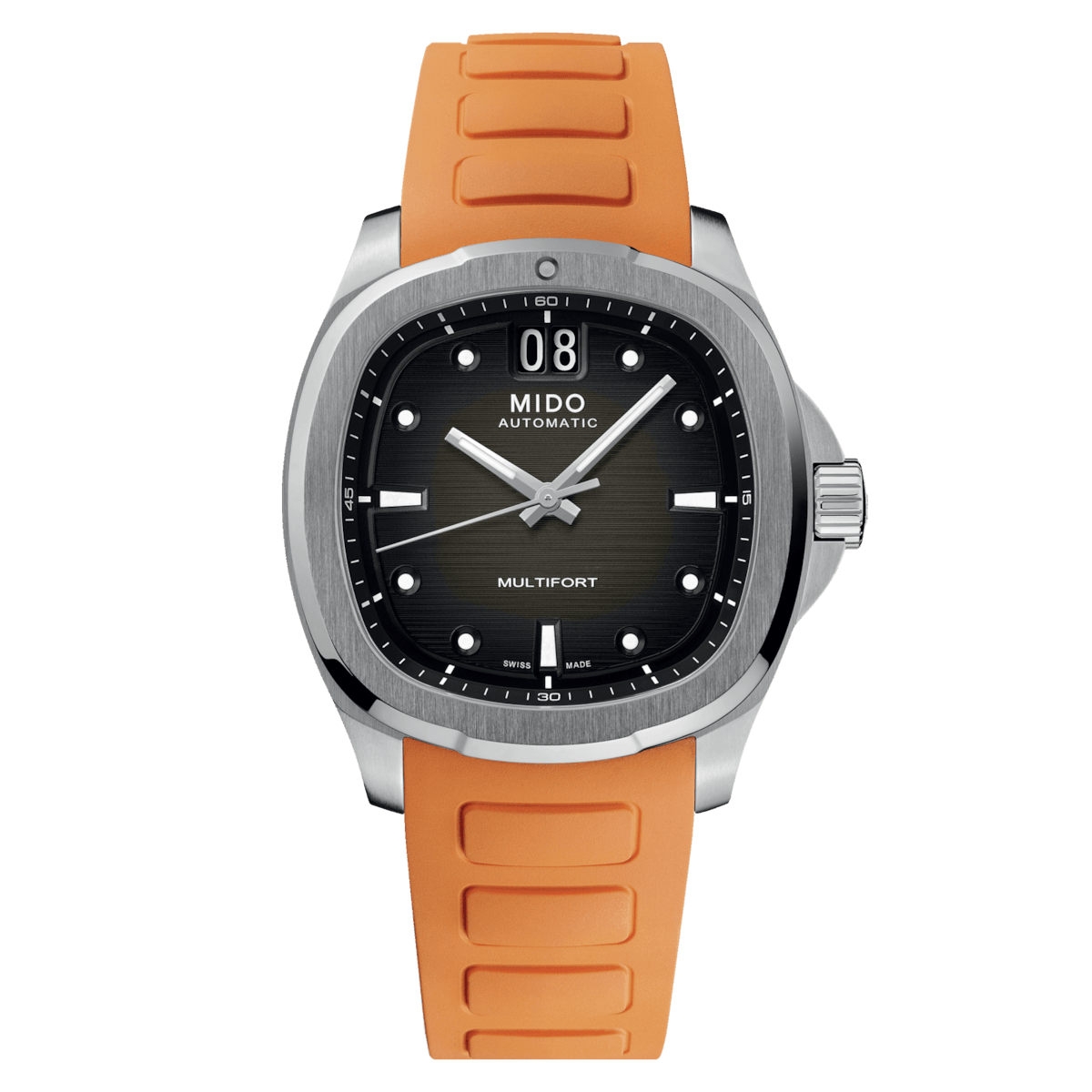 Mido orologio Multifort TV Big Date 40mm grigio acciaio automatico M049.526.17.081.00