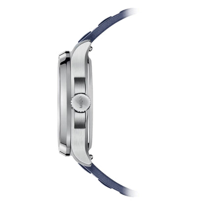 Mido Multifort TV Big Date 40x39.2mm blå automatisk stålklocka M049.526.17.041.00
