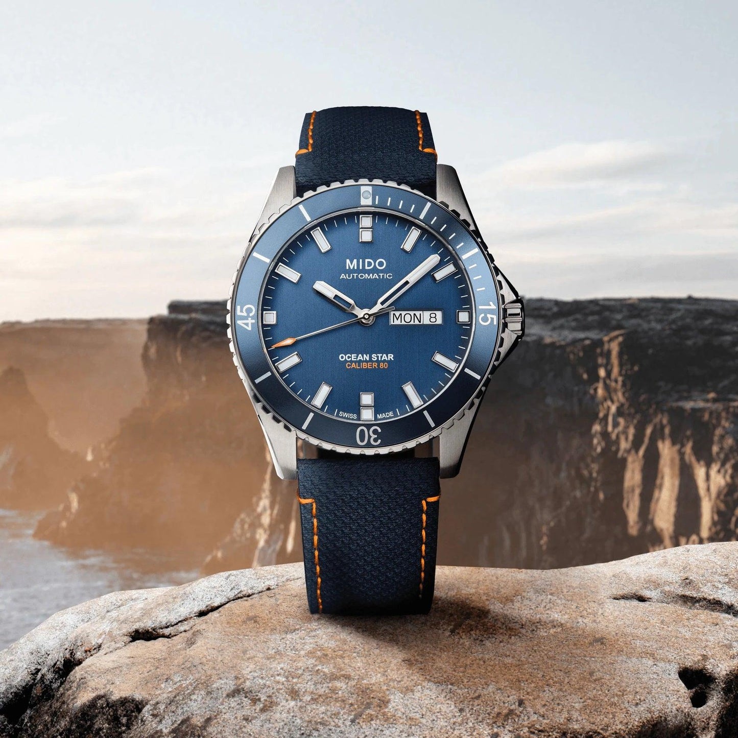 Mido Ocean Star Red Bull Cliff Diving Limited Edition 500 st 42 mm Blå Automatisk Stål M026.430.17.041.00