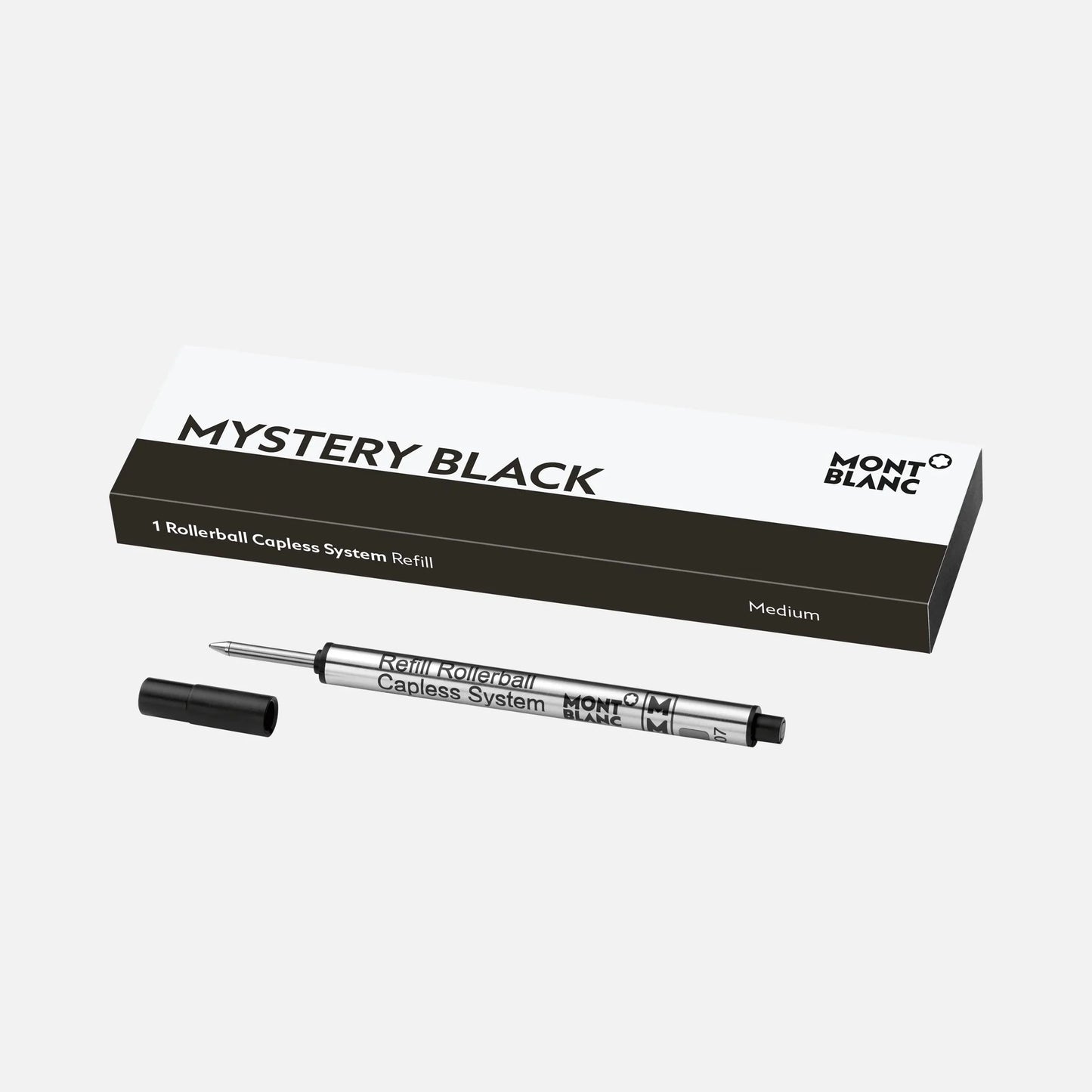 Montblanc 1 refill för rollerball-penna utan lock medium svart Mystery Black spets M 128242